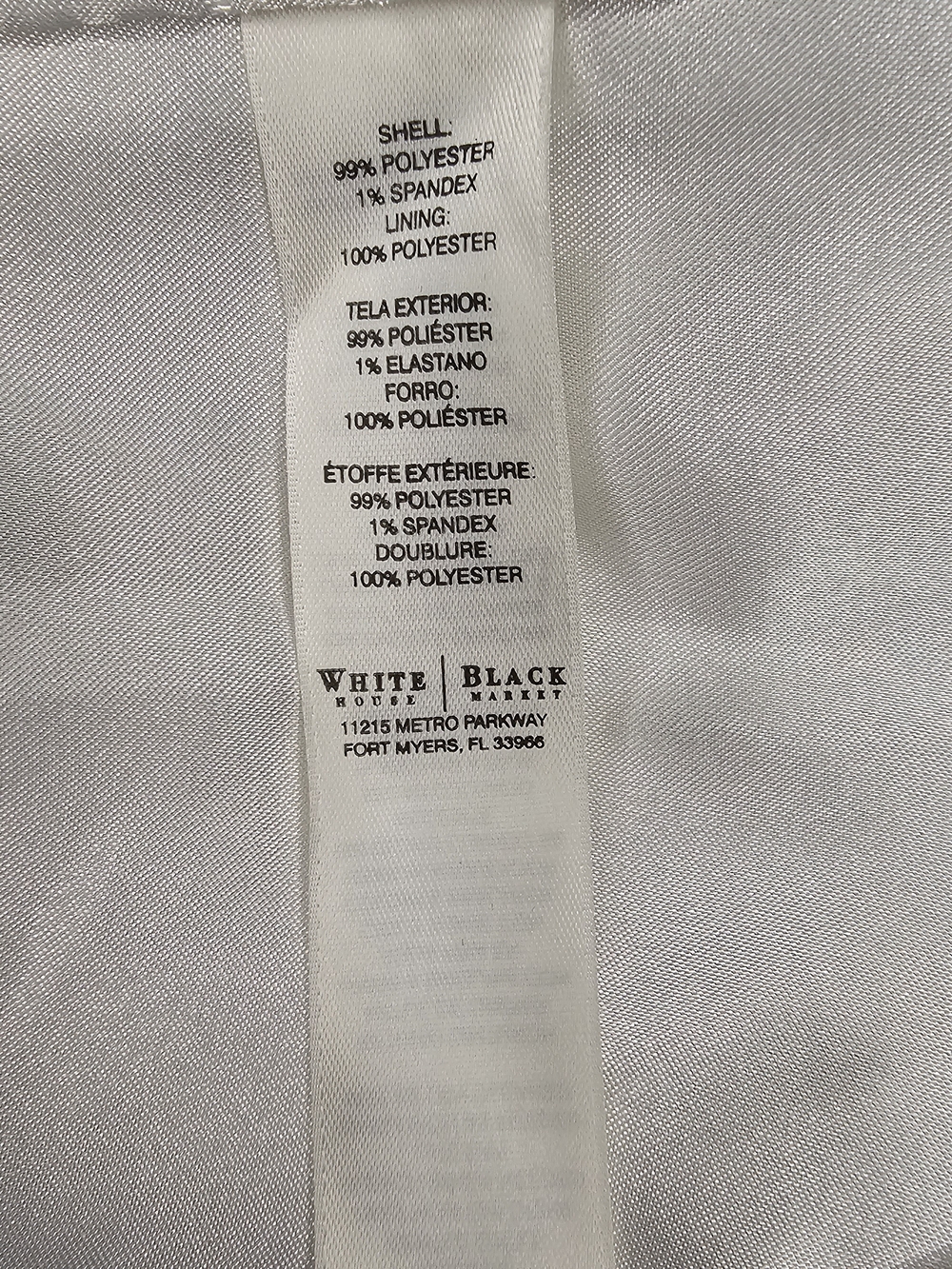 White House Black Market White Diamond Jacquard Sleeveless Midi Dress Sz 8 - Picture 6 of 6